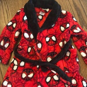 Spidey fleece robe